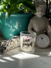 Load image into Gallery viewer, Rose Quartz Meditation Candle
