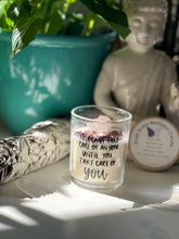 Load image into Gallery viewer, Rose Quartz Meditation Candle
